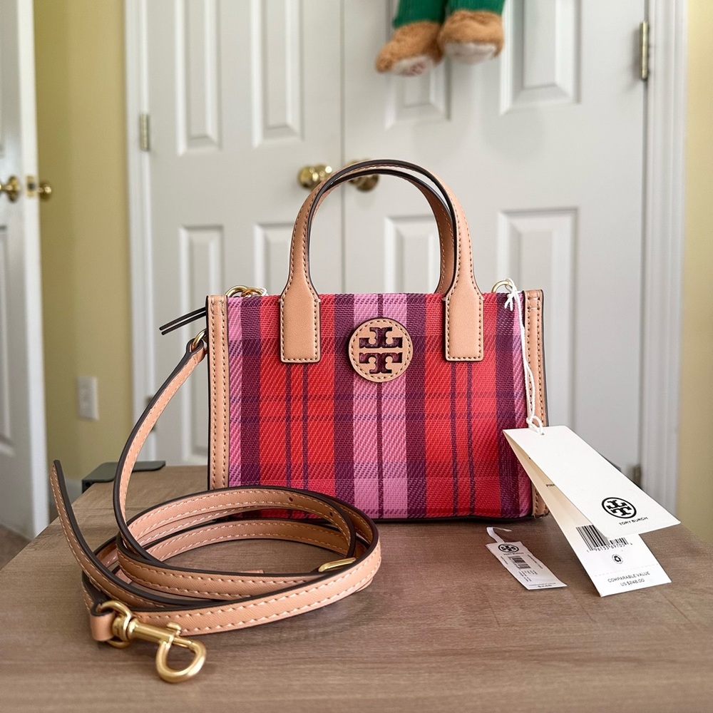 Tory Burch Pink and Red Mini Bag